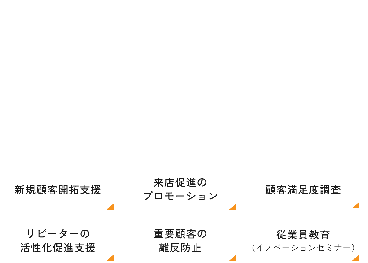 飲食事業の顧客周りに特化した総合コンサルティング